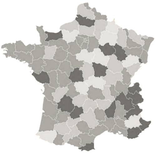 Carte des départements pour localiser un studio de pilates reformer à Montpellier